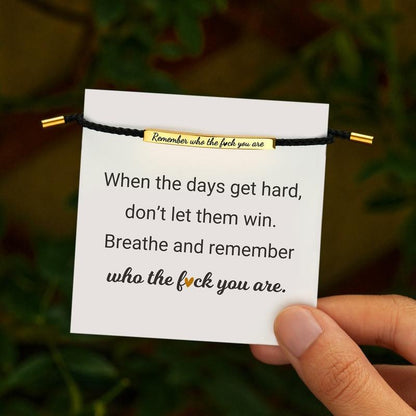 Náramek „Don’t Let The Hard Days Win“